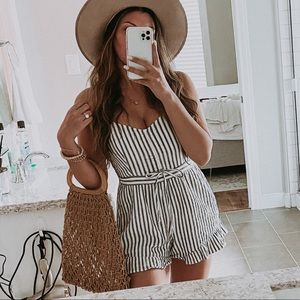 American eagle striped romper